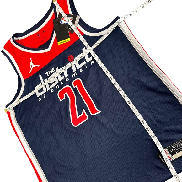 Jordan Washington Wizards Swingman Jersey The District of Columbia #21 Size L - Picture 3 of 8